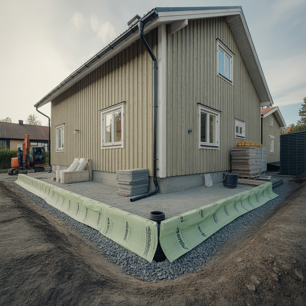 dranering runt husgrund kostnad metoder och tidsatgang