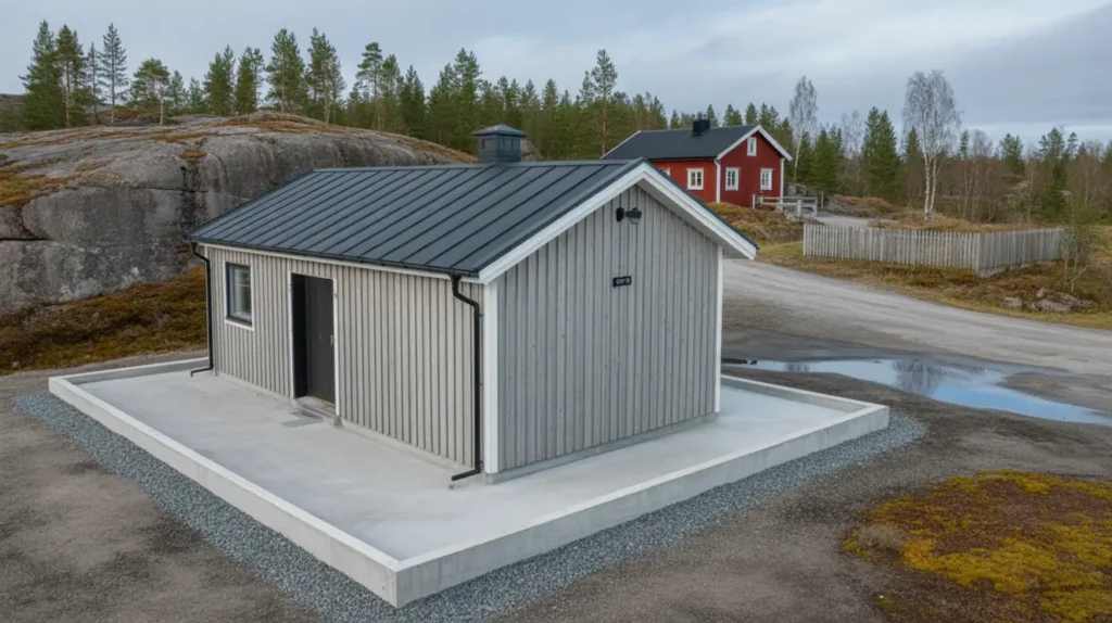nybyggnation av garage med gjuten platta i stora h ga stenungsund