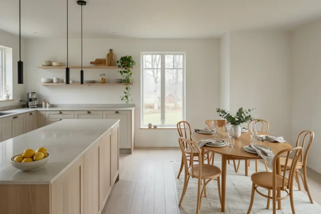 ombyggnation av k k och matplats i villa i stora h ga