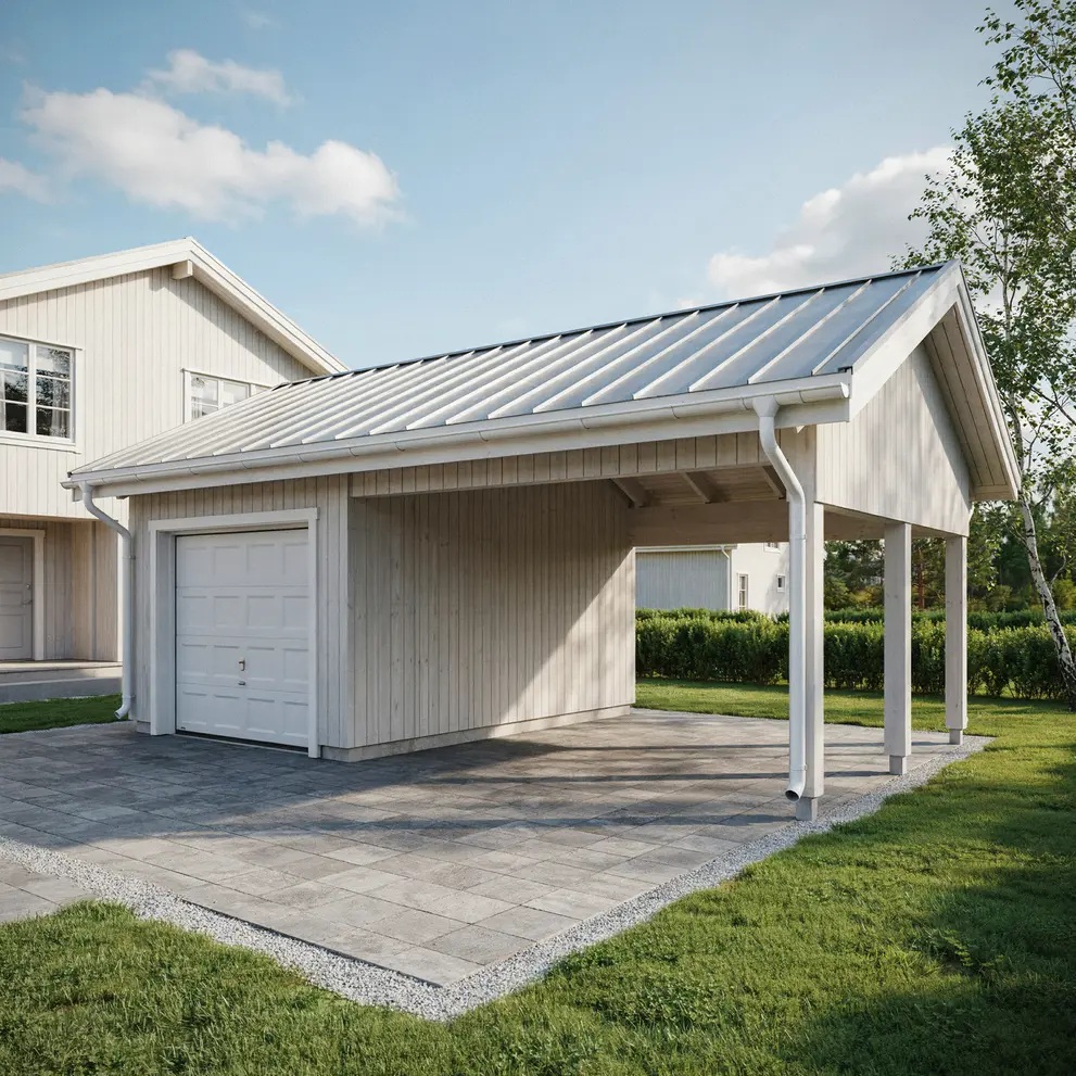 bygga carport garage stenungsund bohuslan